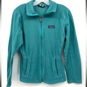 Patagonia Teal Fleece Zip-Up - Size Women's Small